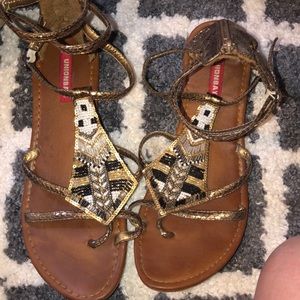 Cute tribal vibe sandals